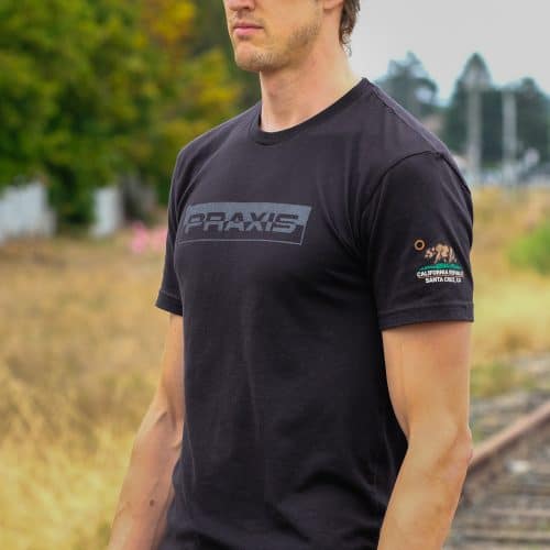 TSHIRT - BLK/GREY/RECTANGLE